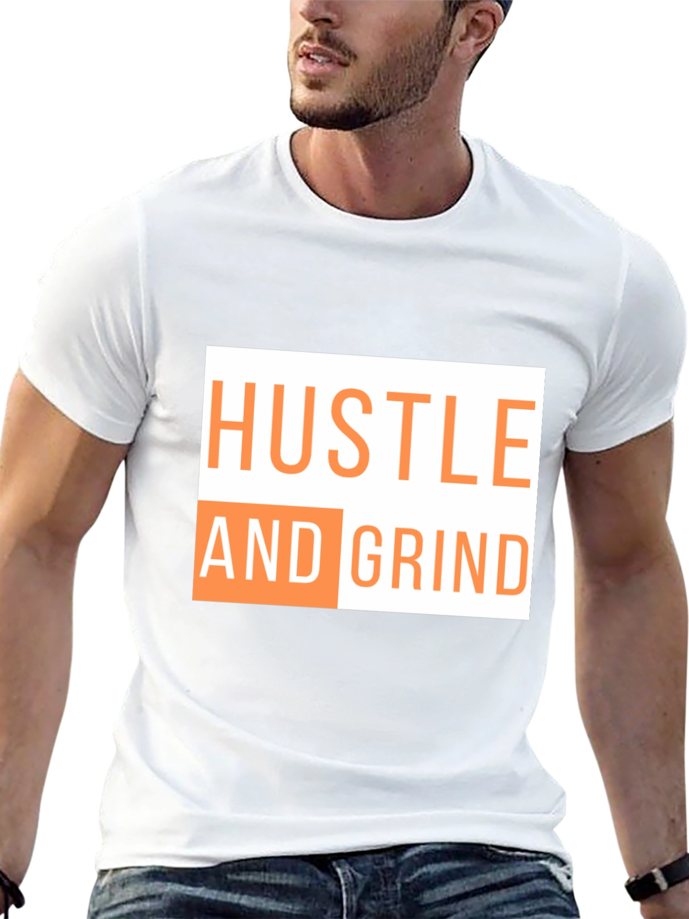 Hustle & Grind Graphic Tee - Motivational T-Shirt