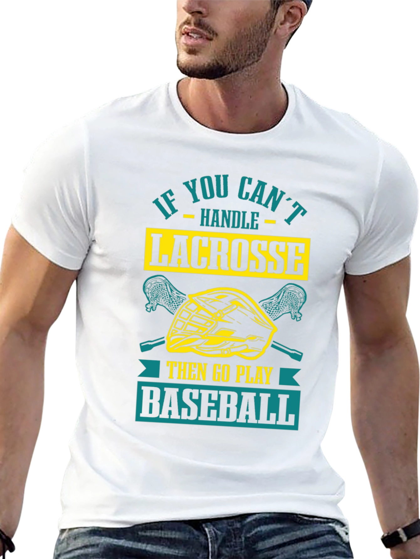 Lacrosse vs. Baseball Graphic Tee