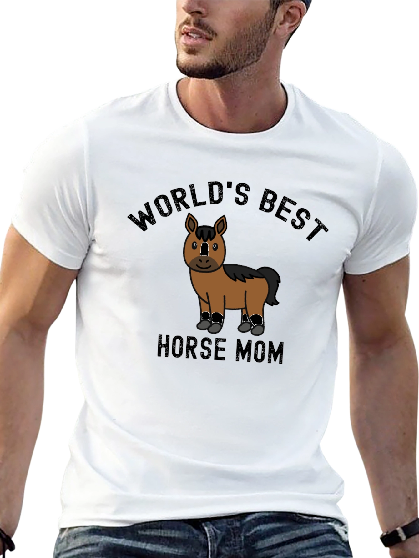 Worlds Best Horse Mom Graphic Tee