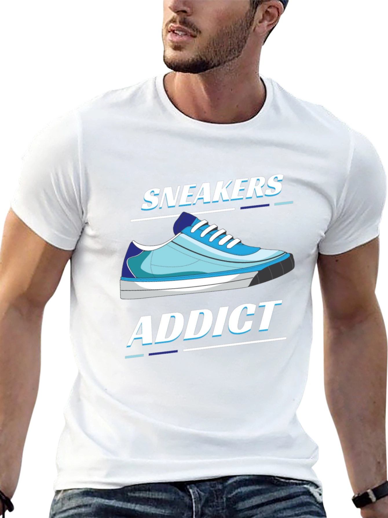 Sneakers Addict Black T-Shirt