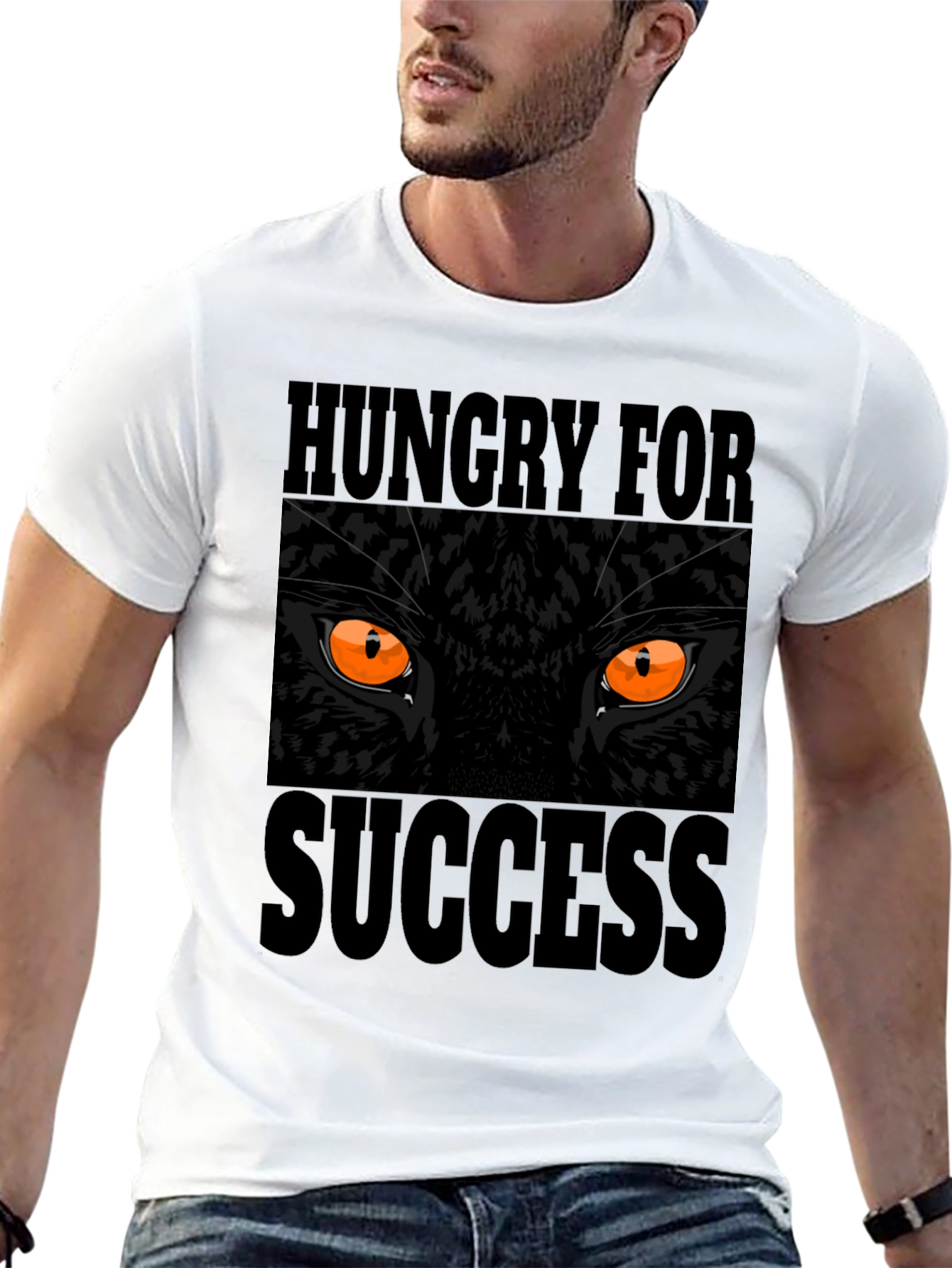 Hungry for Success Black Panther Graphic T-Shirt