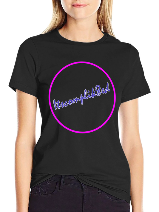 Itscomplik8ed Black Graphic Tee - Casual Wear