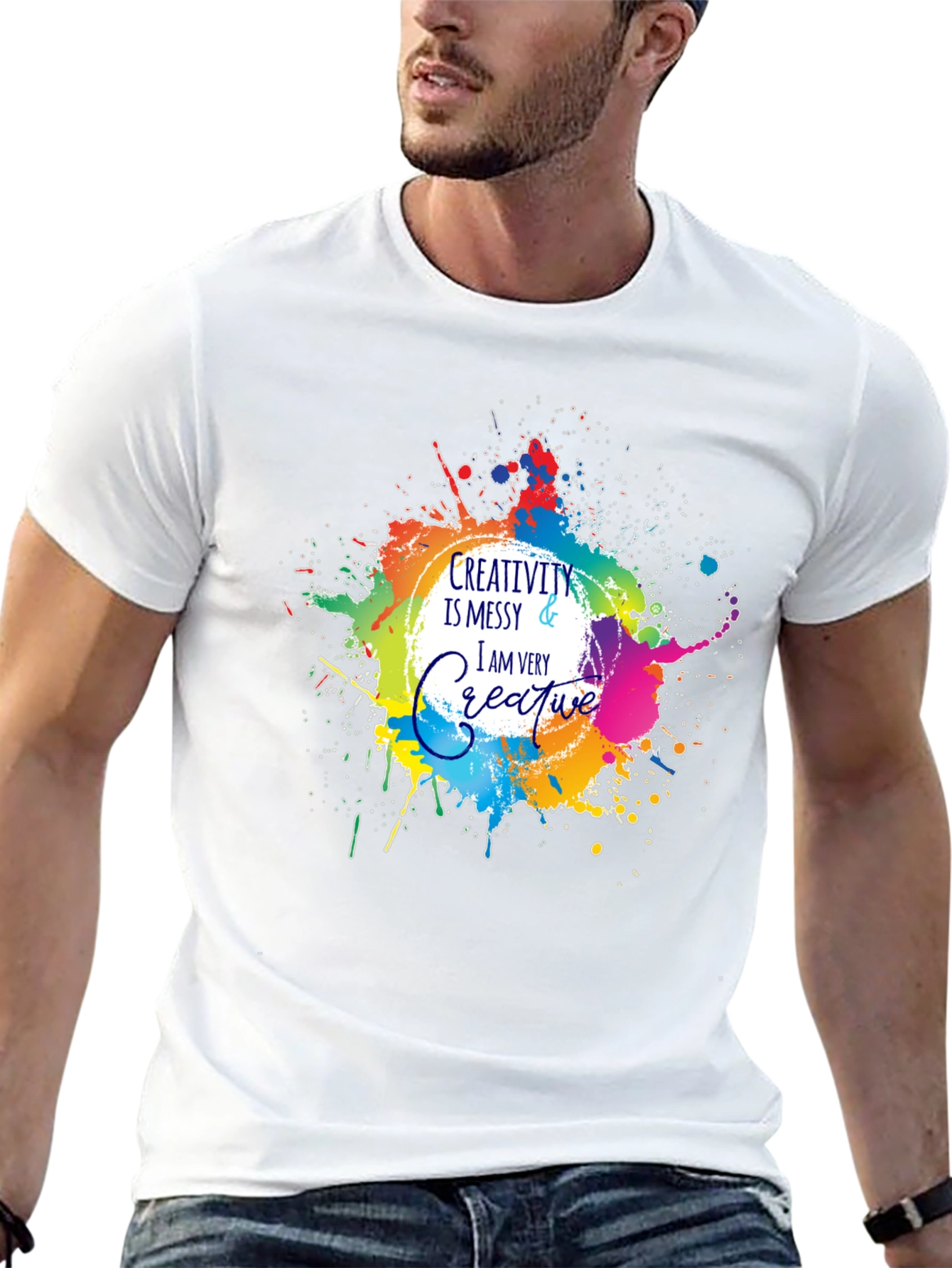Creativity Messy T-Shirt - Artistic Graphic Tee
