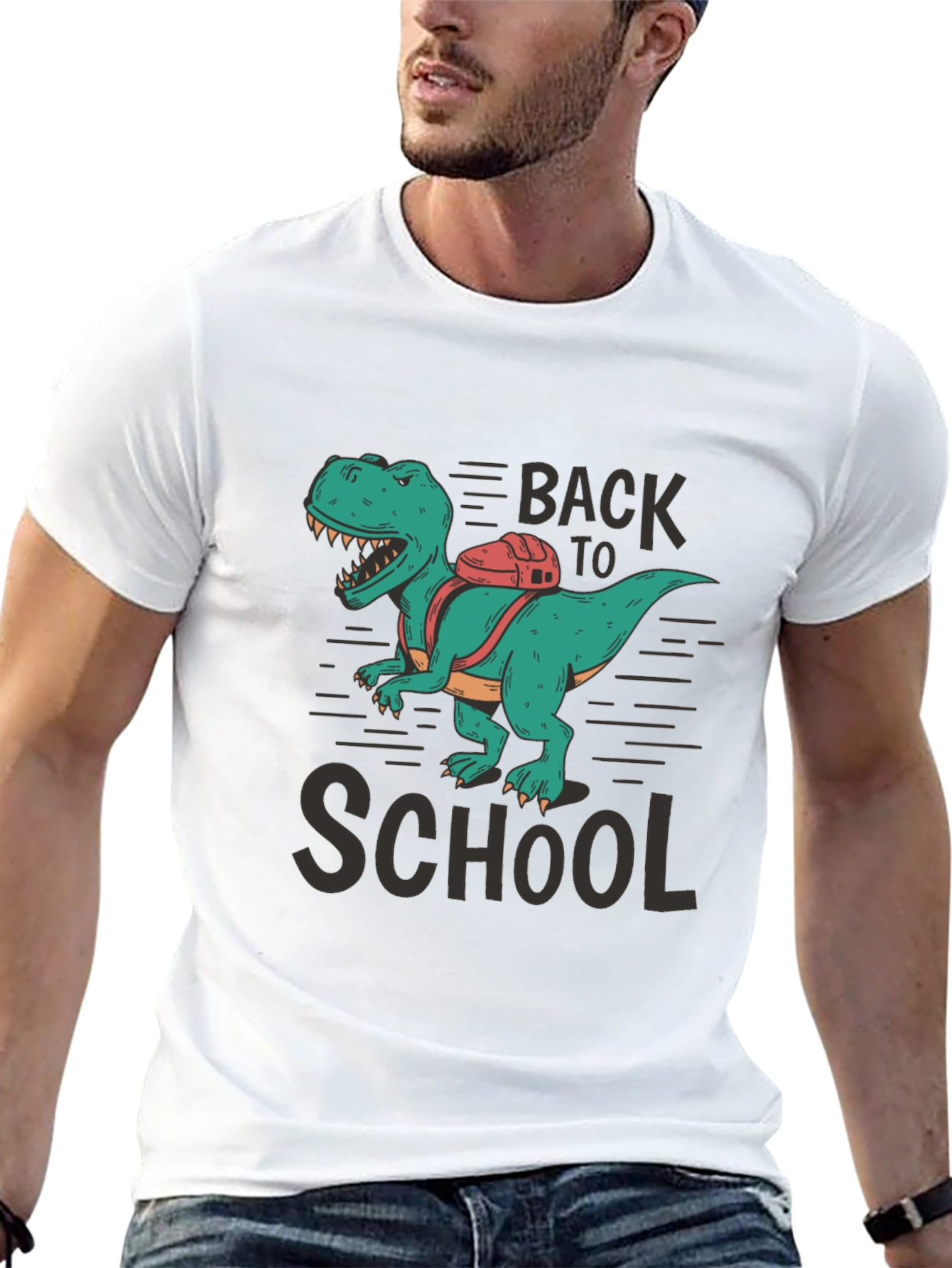 Dino Back to School T-Shirt - Fun Graphic Tee
