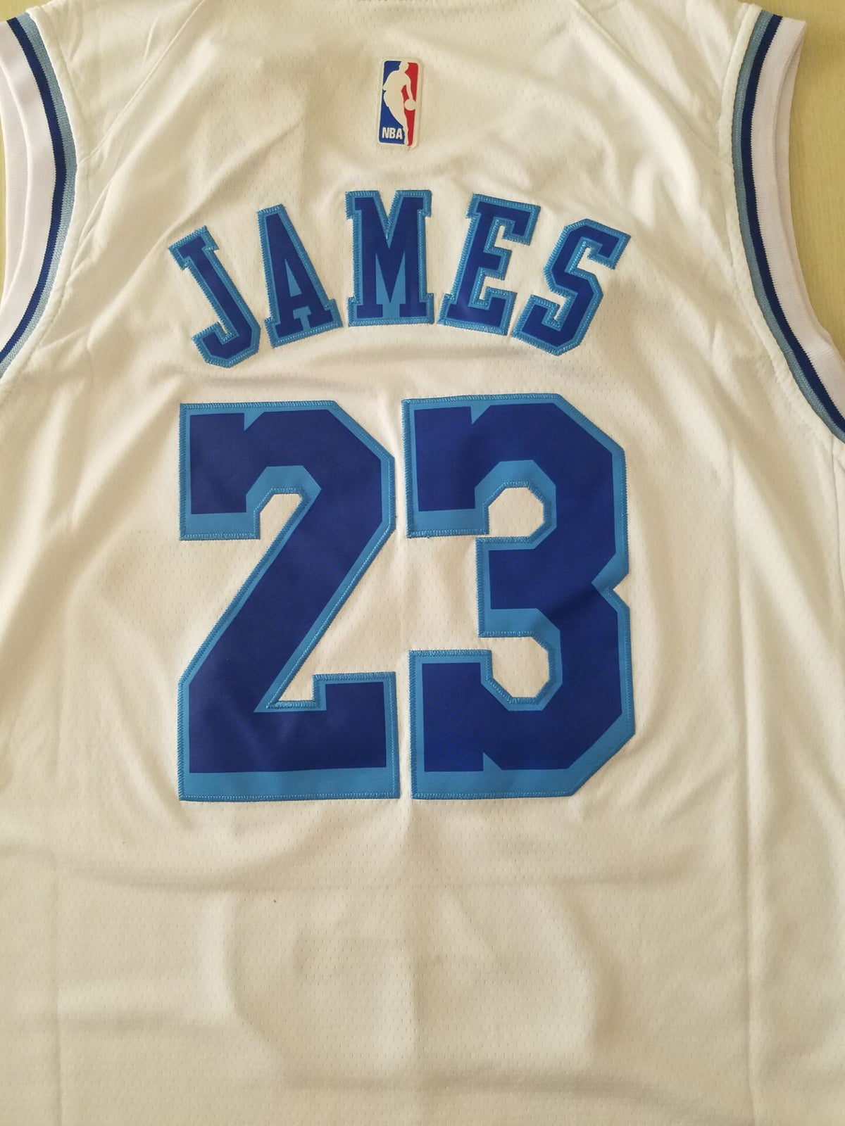 Men's Los Angeles Lakers LeBron James #23 White Swingman Player Jerseys