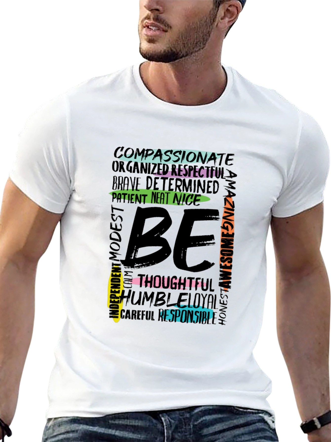 Be Kind T-Shirt - Inspirational Word Design