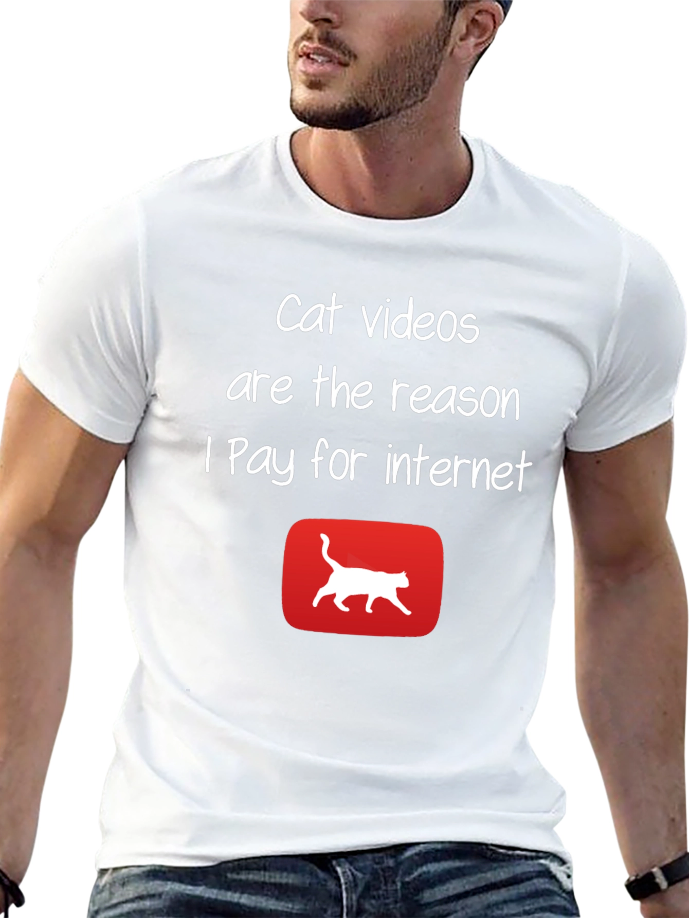 Cat Videos Internet T-Shirt - Funny Graphic Tee