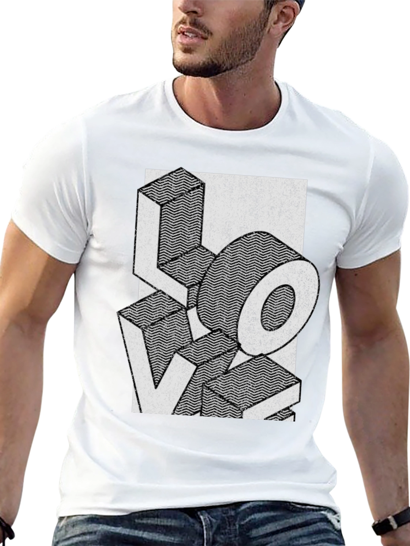LOVE Graphic Print T-Shirt - Stylish Everyday Tee