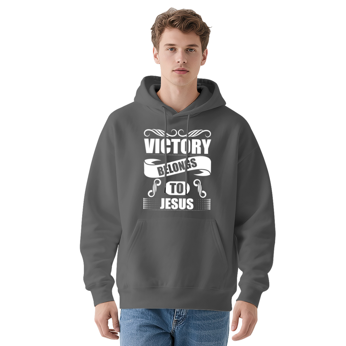 Victory Belongs To Jesus Faith Hoodie, Soft Religious Daily Wear