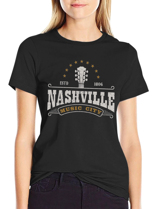 Nashville Music City Graphic T-Shirt
