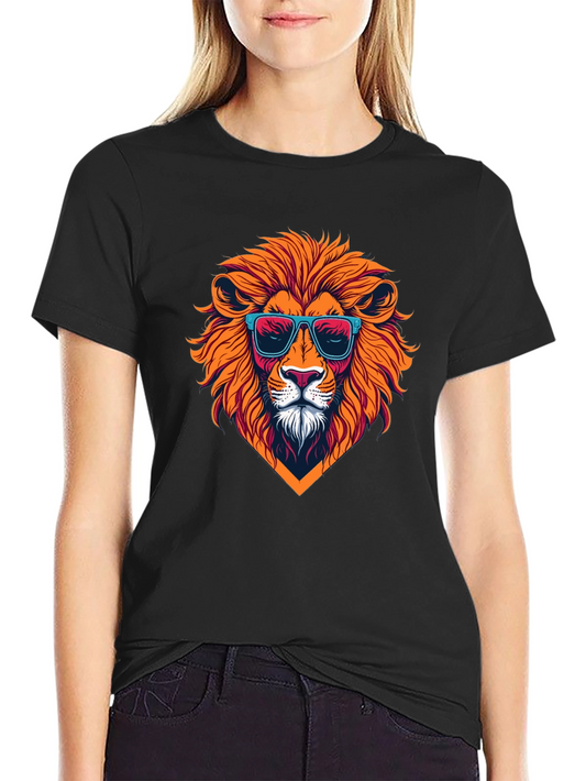 Cool Lion Graphic T-Shirt - Mens Black Tee