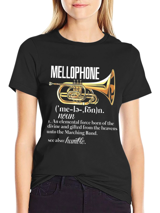 Mellophone Definition T-Shirt - Marching Band Humor