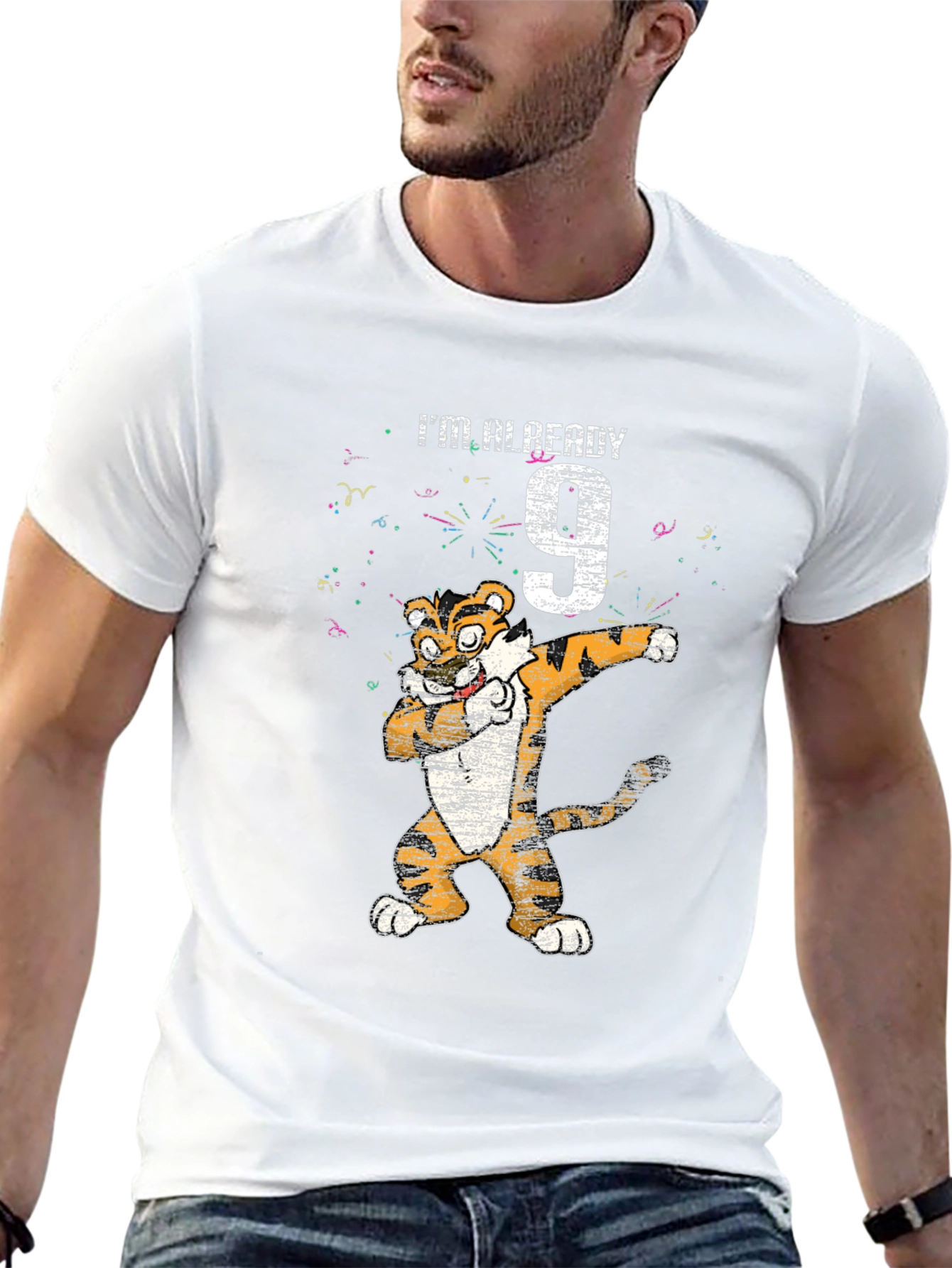Dabbing Tiger 9th Birthday T-Shirt - Youthful Style