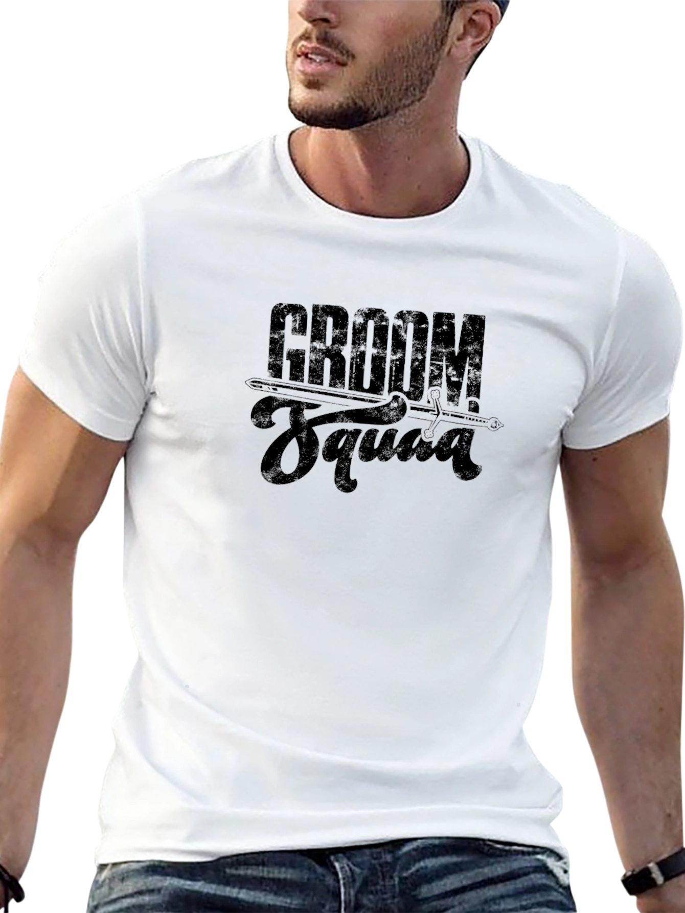 Groom Squad Black T-Shirt