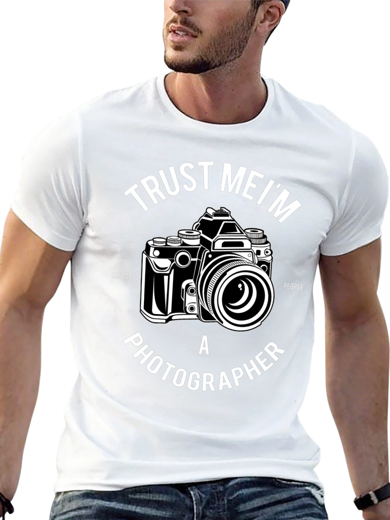 Trust Me Im a Photographer Black T-Shirt