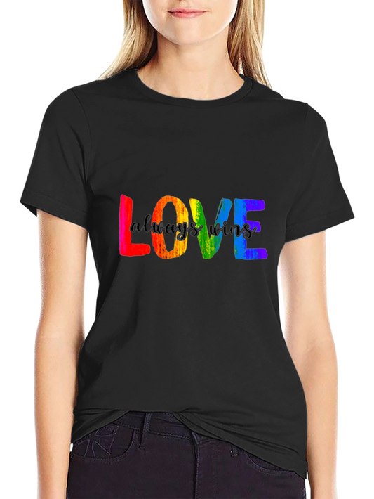 Love Always Wins Rainbow Pride T-Shirt