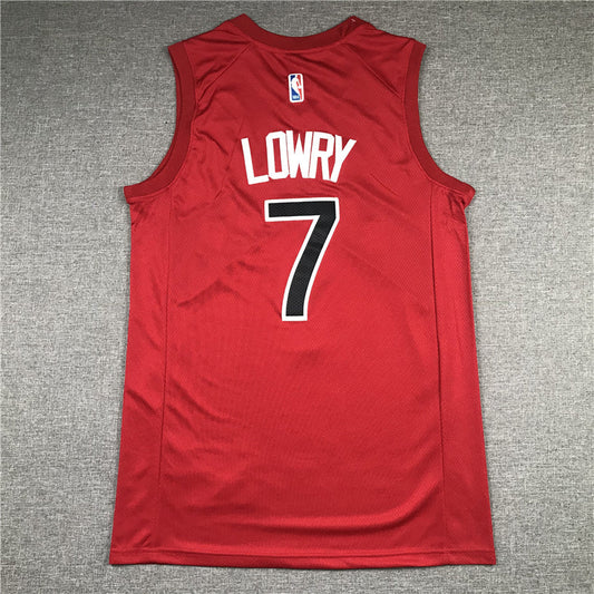 Men's Toronto Raptors Kyle Lowry Red 2021/22 Diamond Swingman Fashion Jerseys