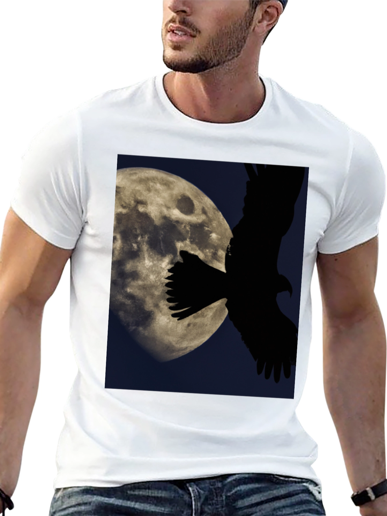 Eagle Moon Graphic T-Shirt