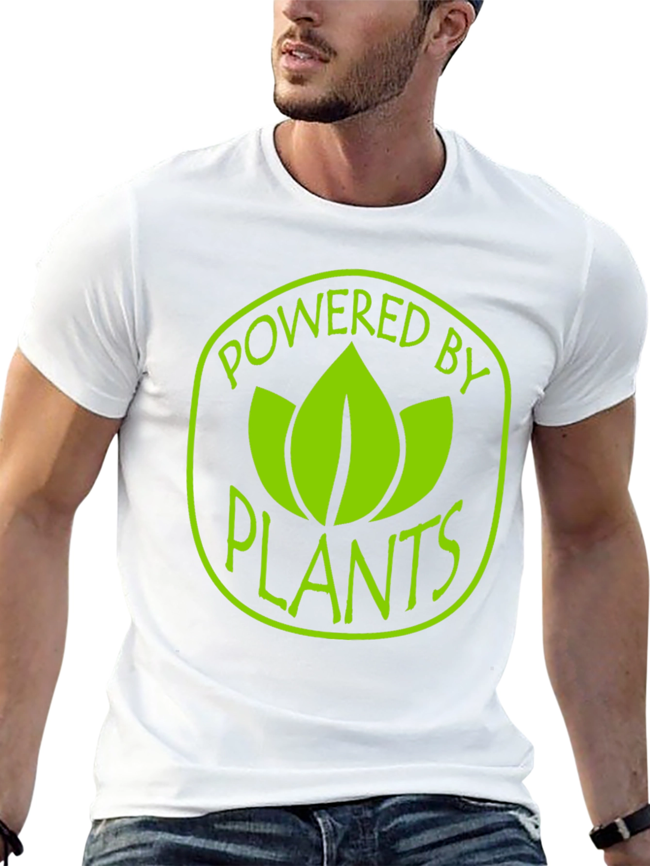 Powered By Plants T-Shirt - Vegan Lifestyle Tee