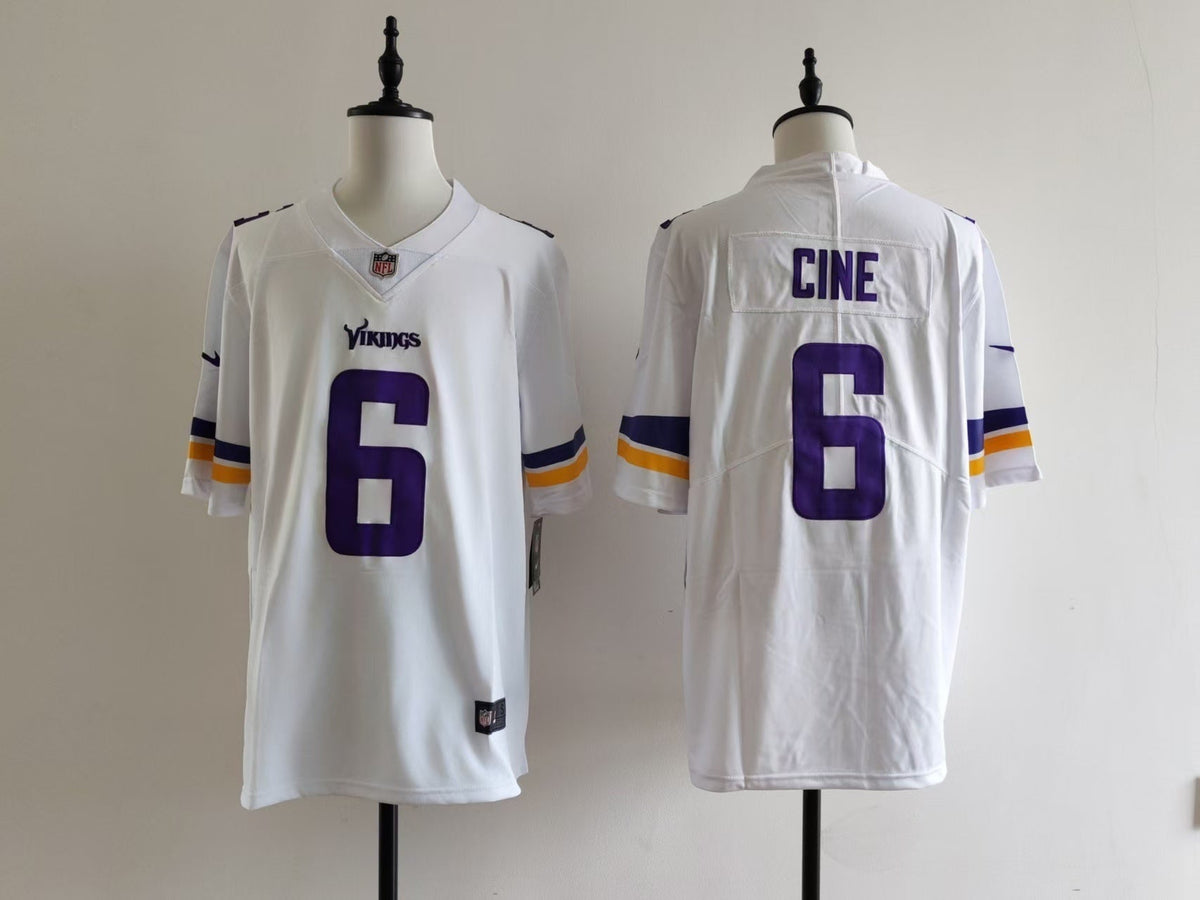 Men's Minnesota Vikings Lewis Cine Nike Jersey - White#6