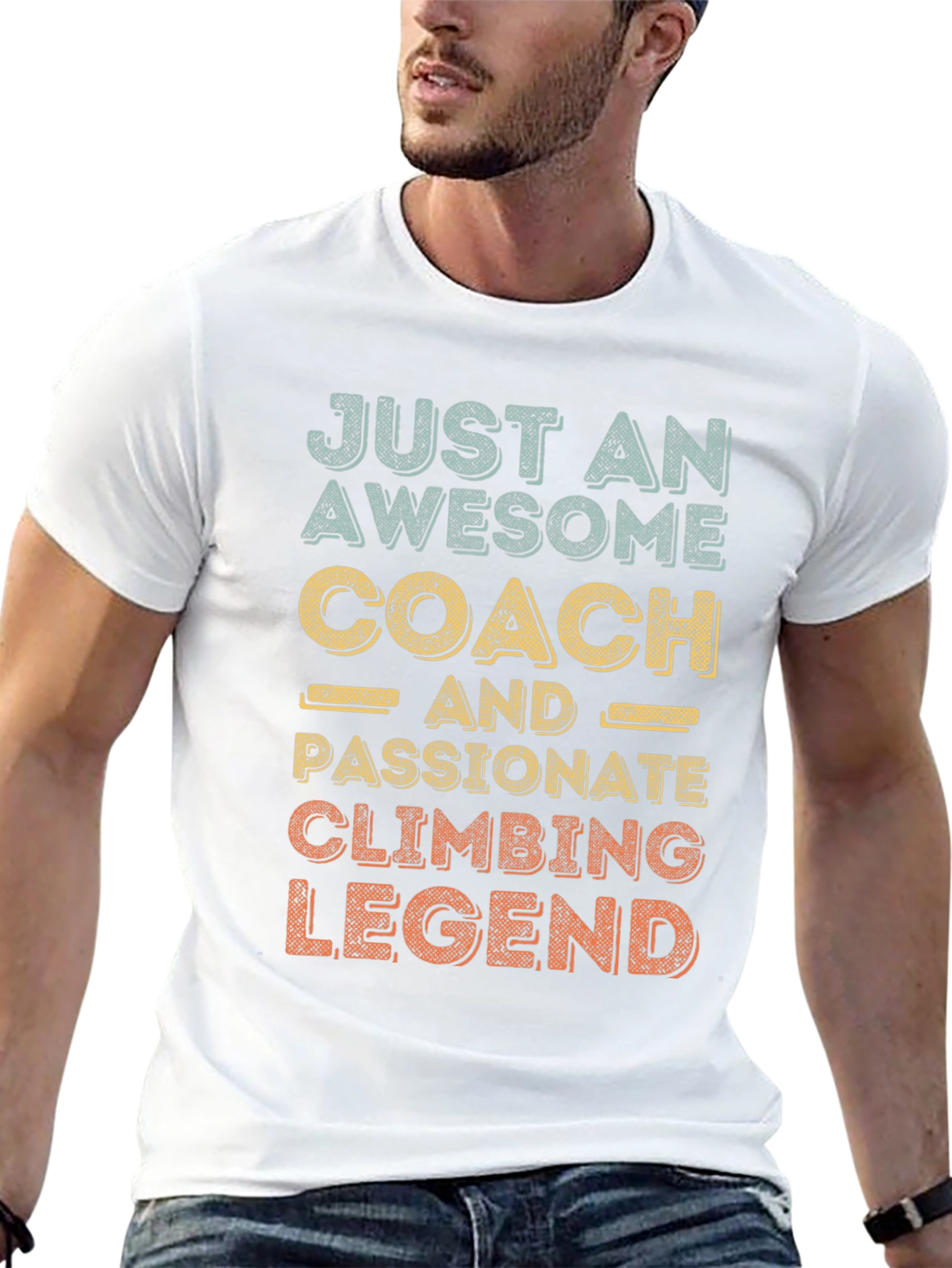 Awesome Coach Climbing Legend Graphic Tee