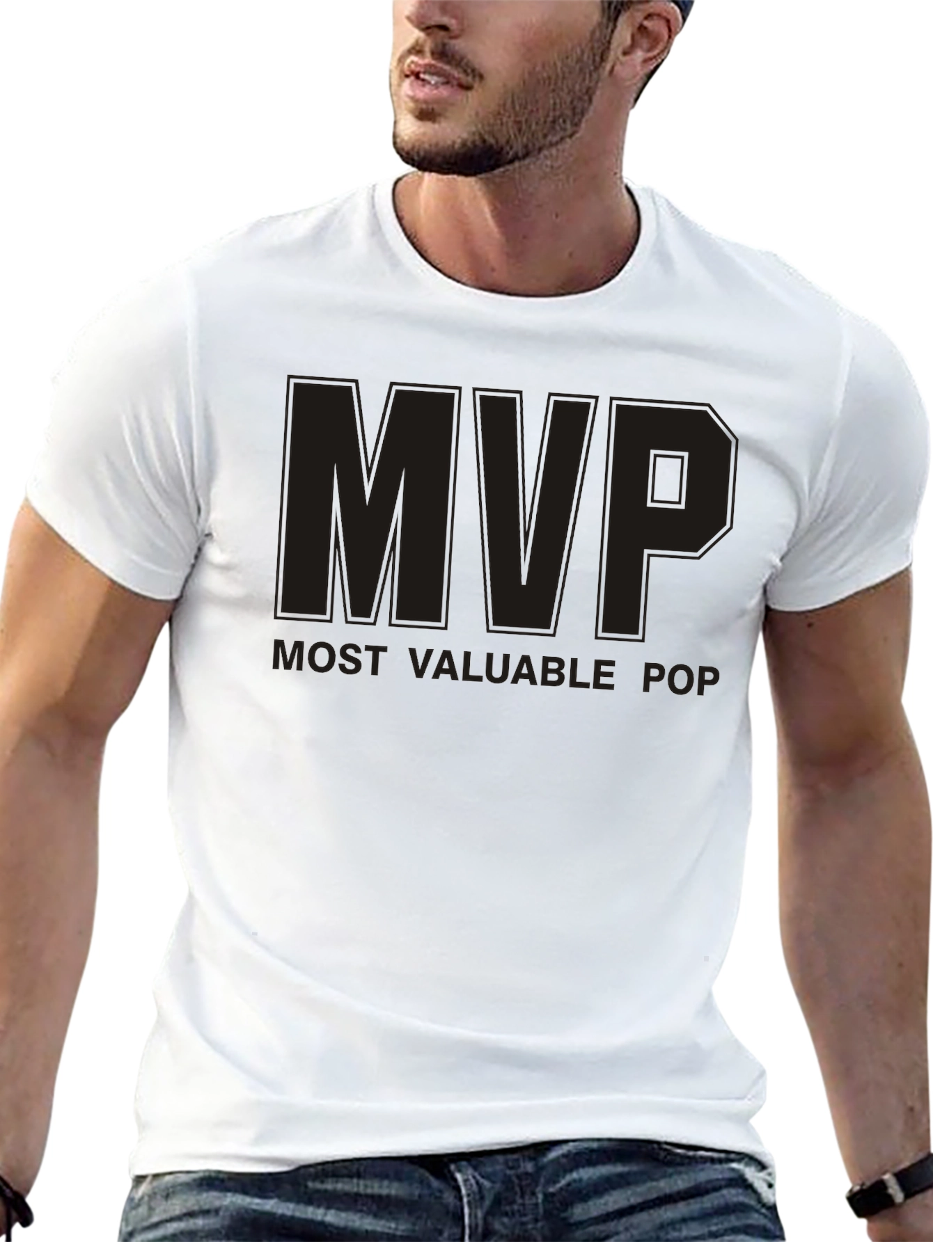 MVP Most Valuable Pop T-Shirt - Black Cotton Blend