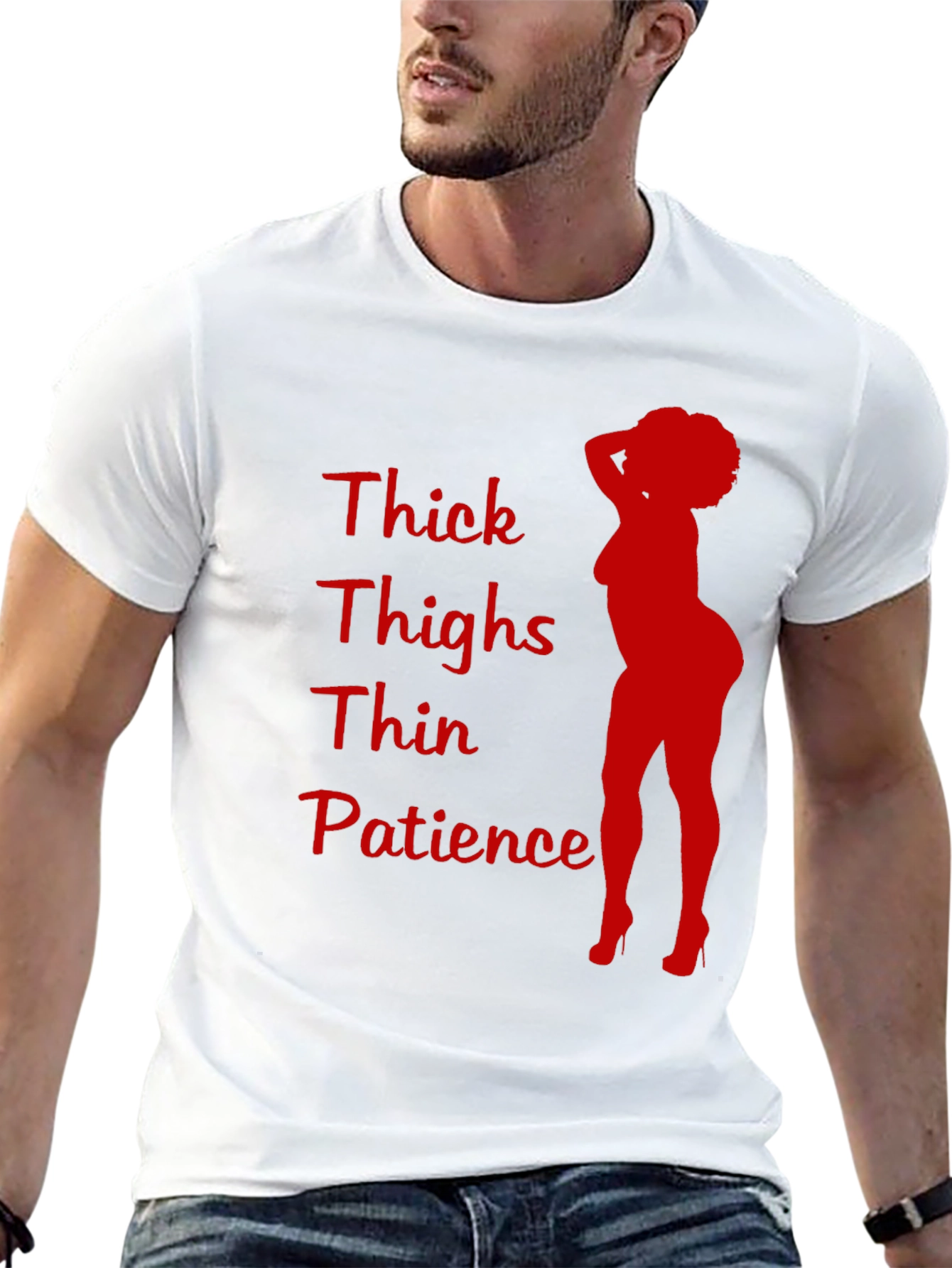 Thick Thighs Thin Patience Graphic T-Shirt