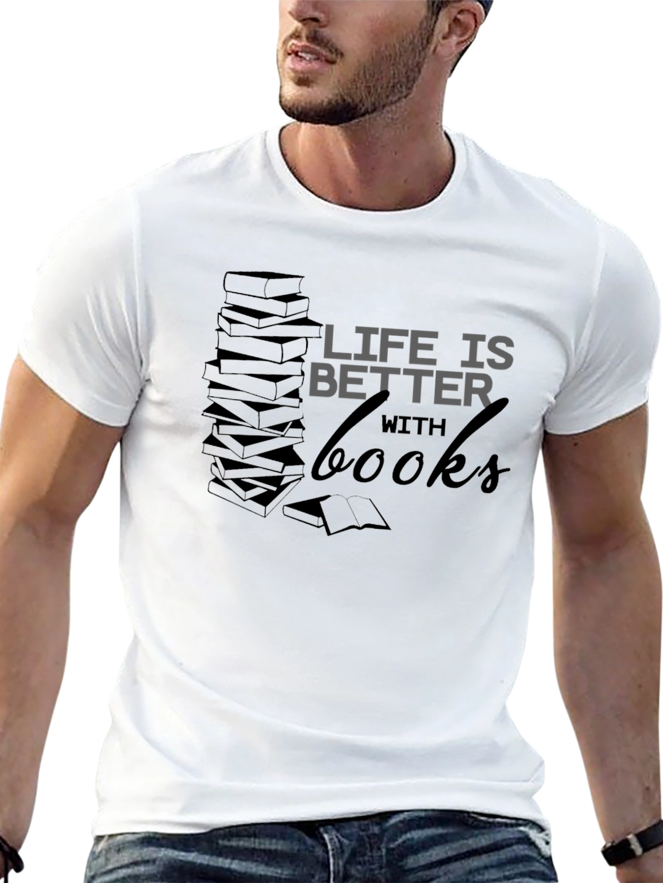 Life Is Better With Books Graphic Tee