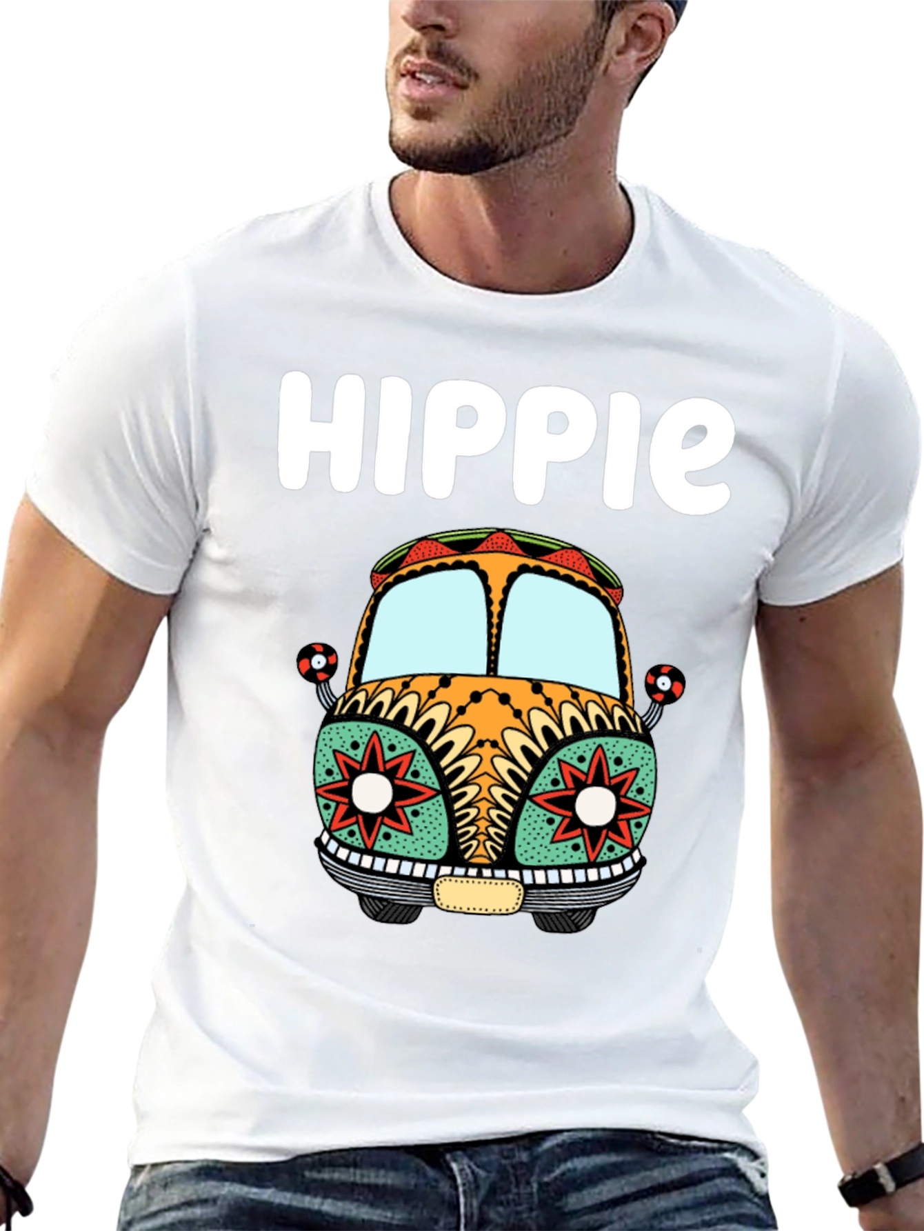 Hippie Van T-Shirt: Retro Road Trip Style