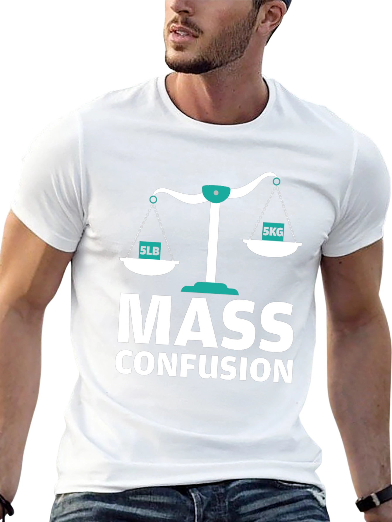 Mass Confusion T-Shirt Funny Physics Pun Tee