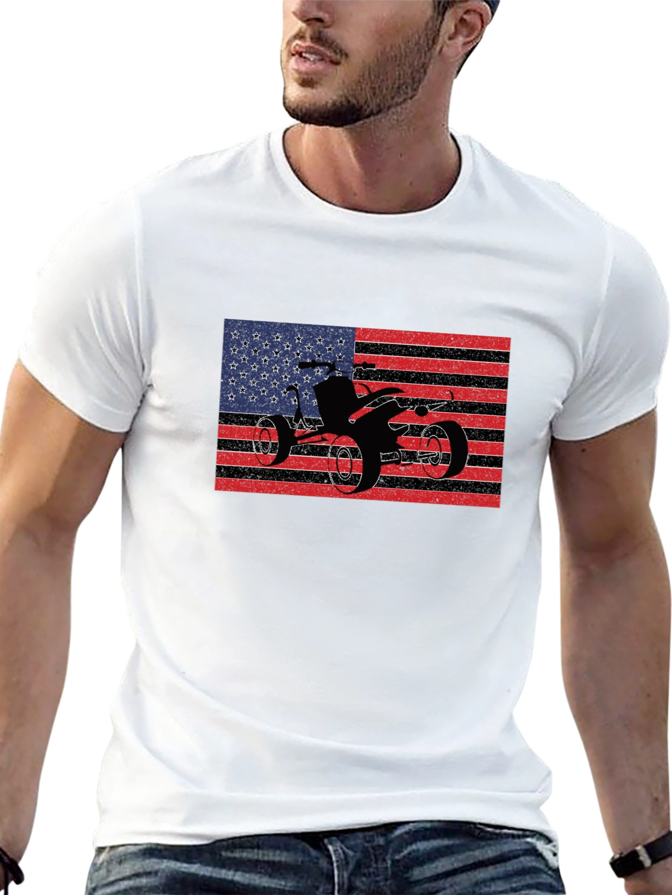 American Flag ATV T-Shirt