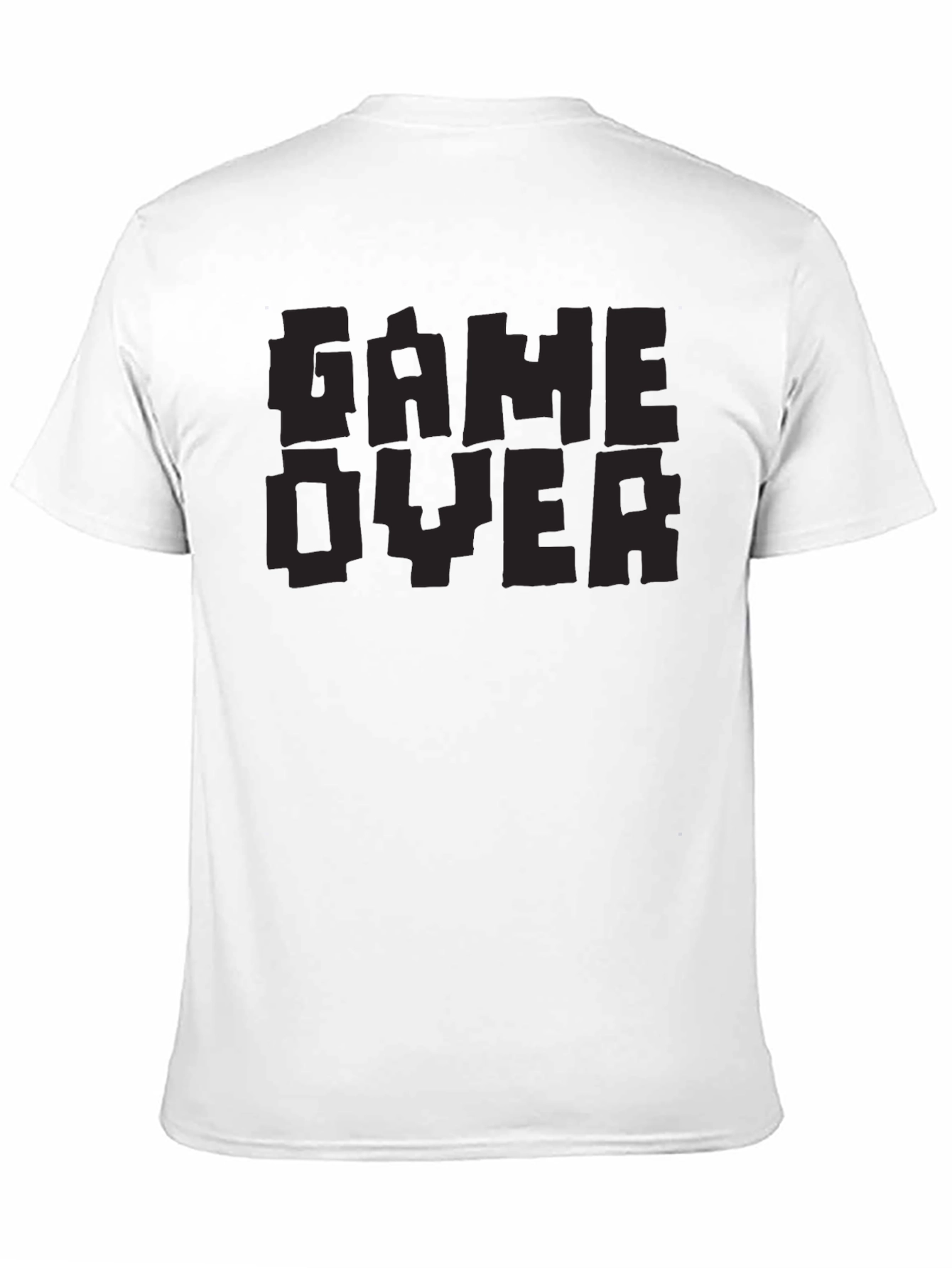 Game Over Pixel Art T-Shirt - Black