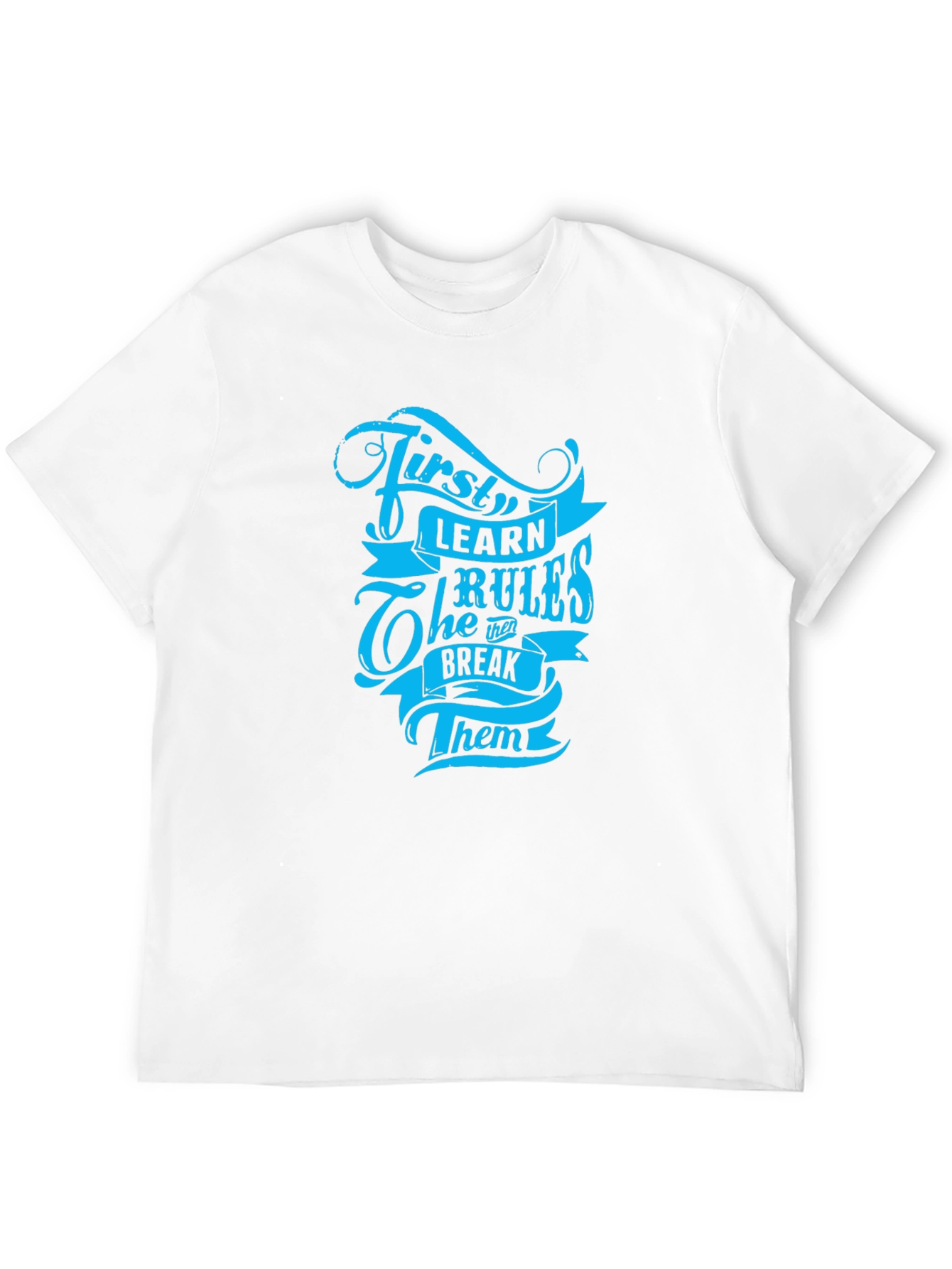 First Learn the Rules Graphic Tee - Black