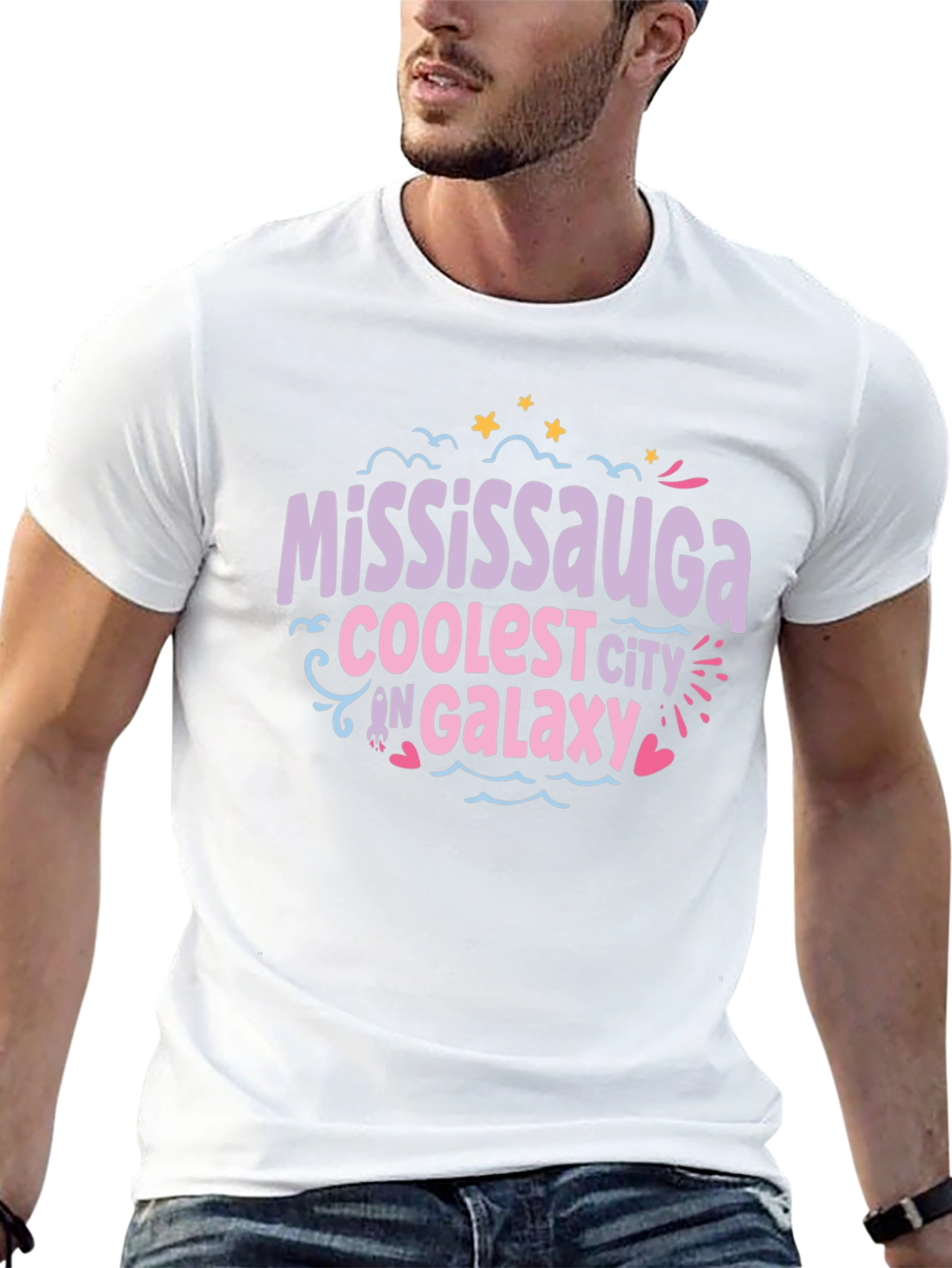 Mississauga Coolest City in Galaxy Black T-Shirt
