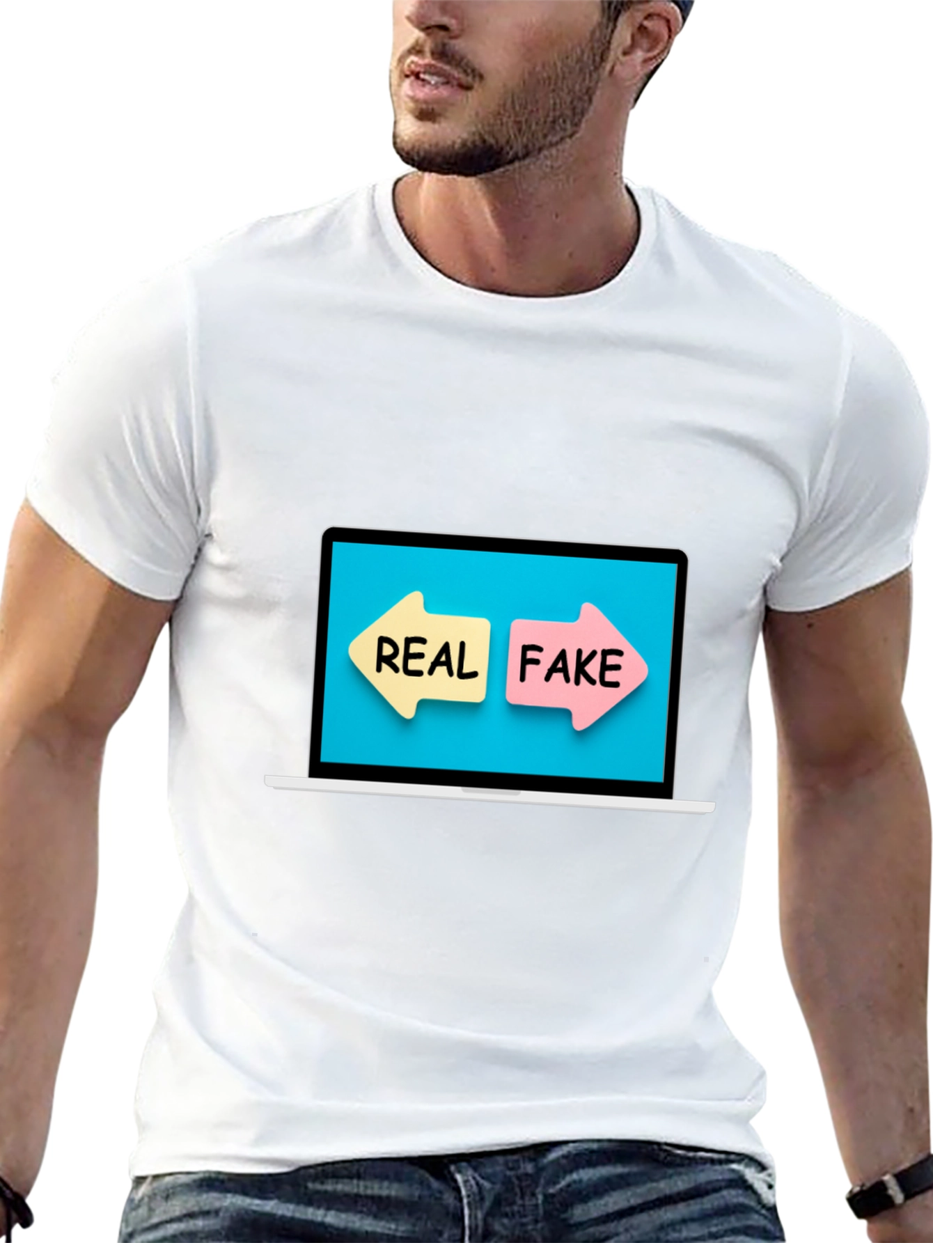 Real or Fake T-Shirt - Novelty Graphic Tee