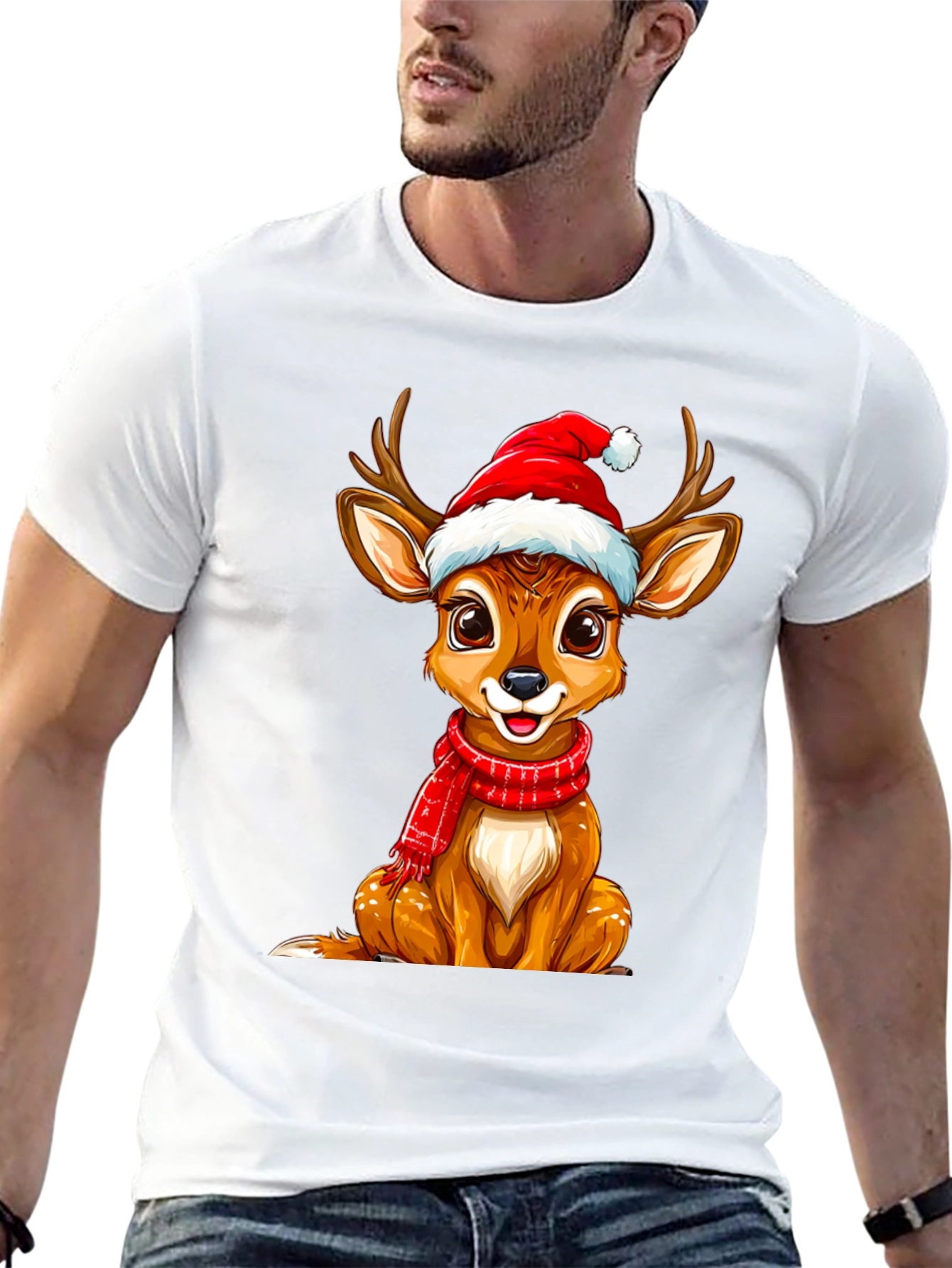 Christmas Deer Graphic Tee