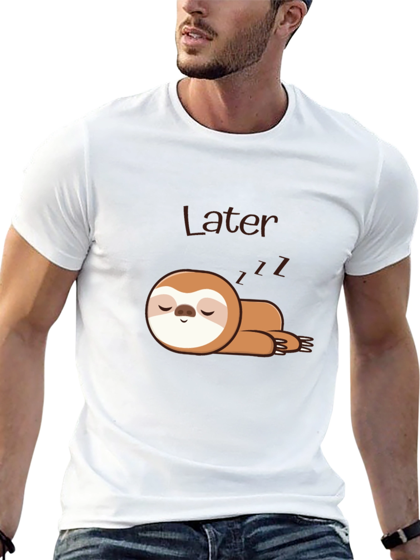 Lazy Sloth Sleep T-Shirt - Later