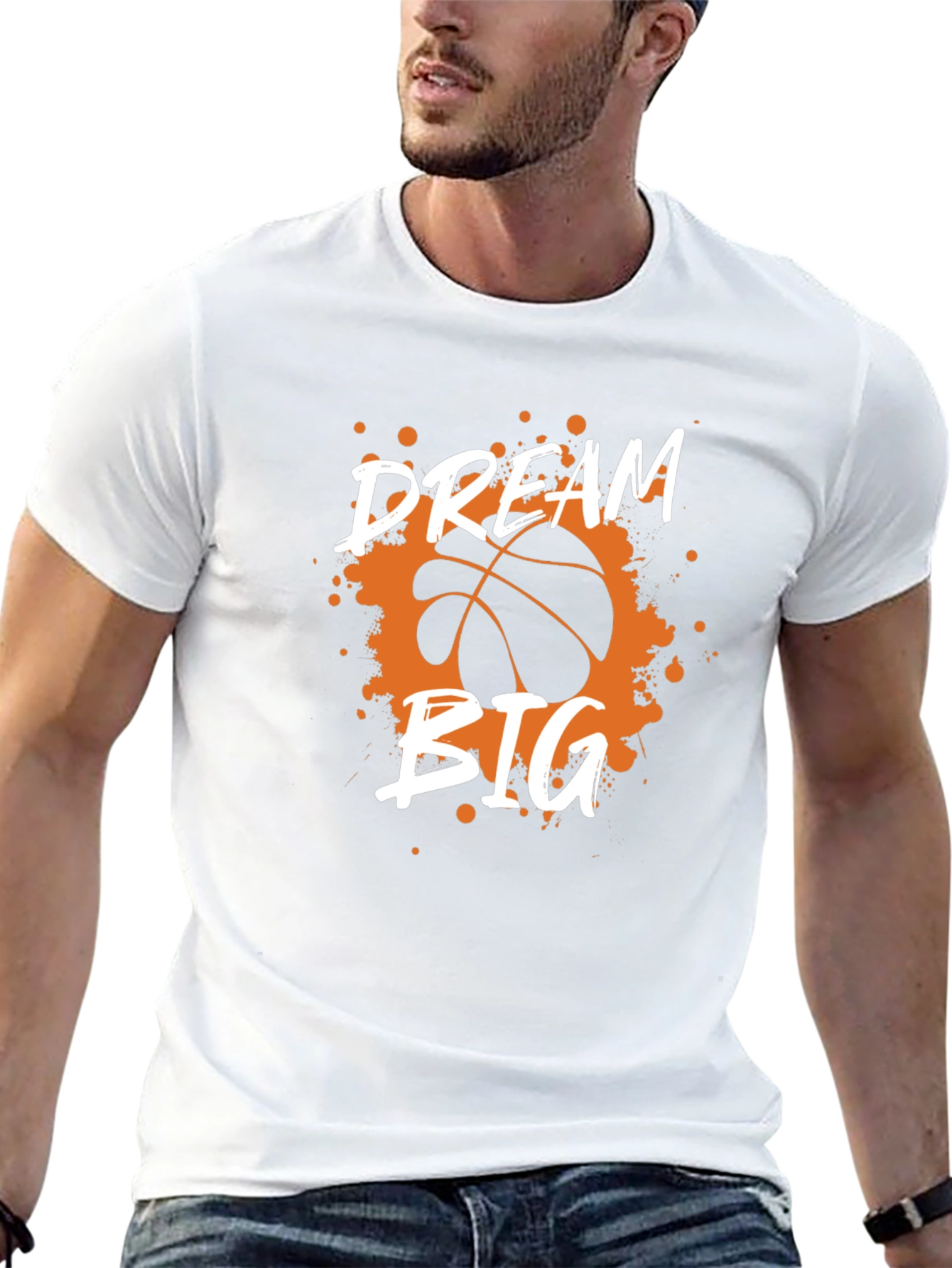 Dream Big Basketball Graphic Tee