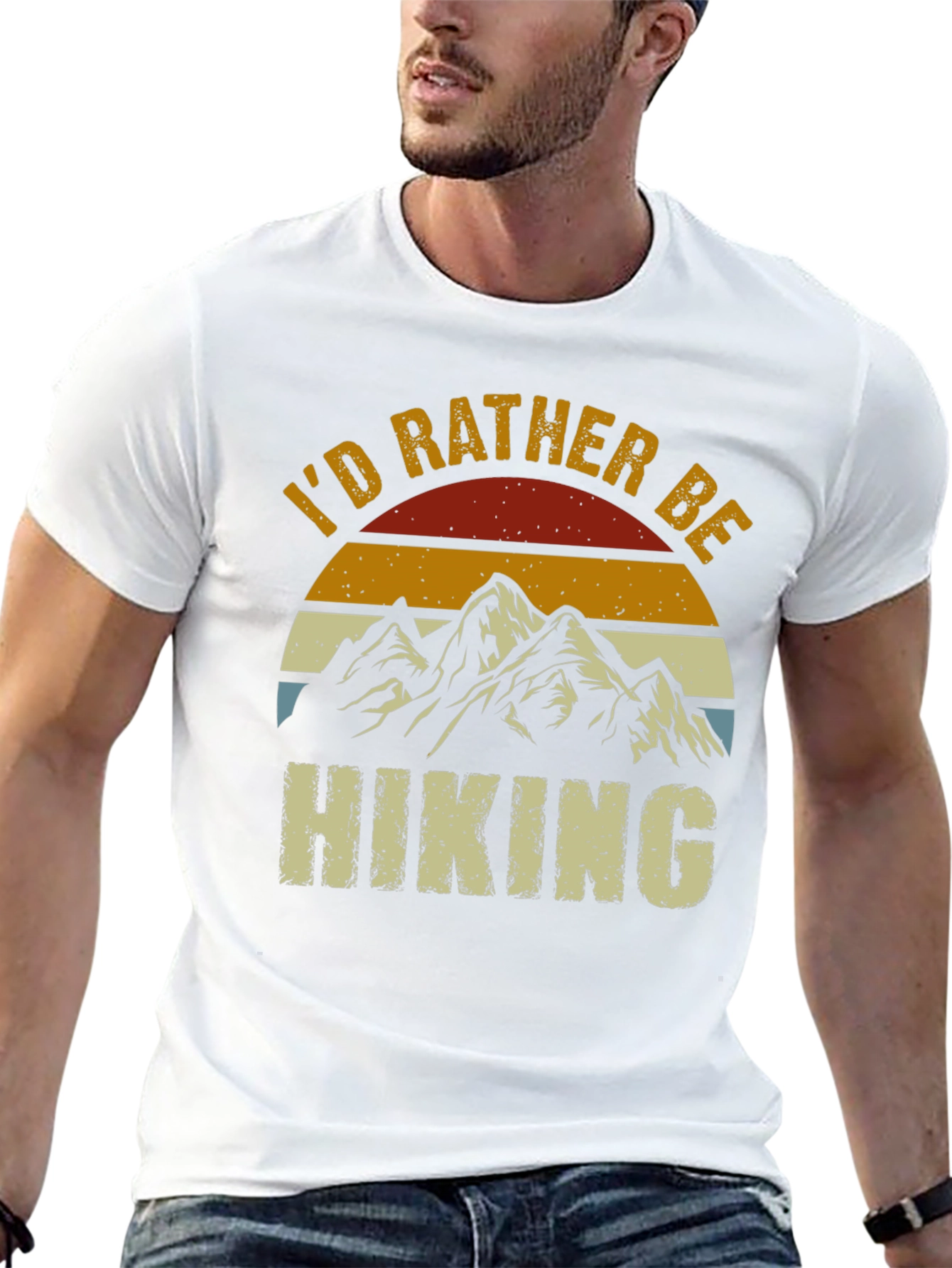 Id Rather Be Hiking Graphic T-Shirt