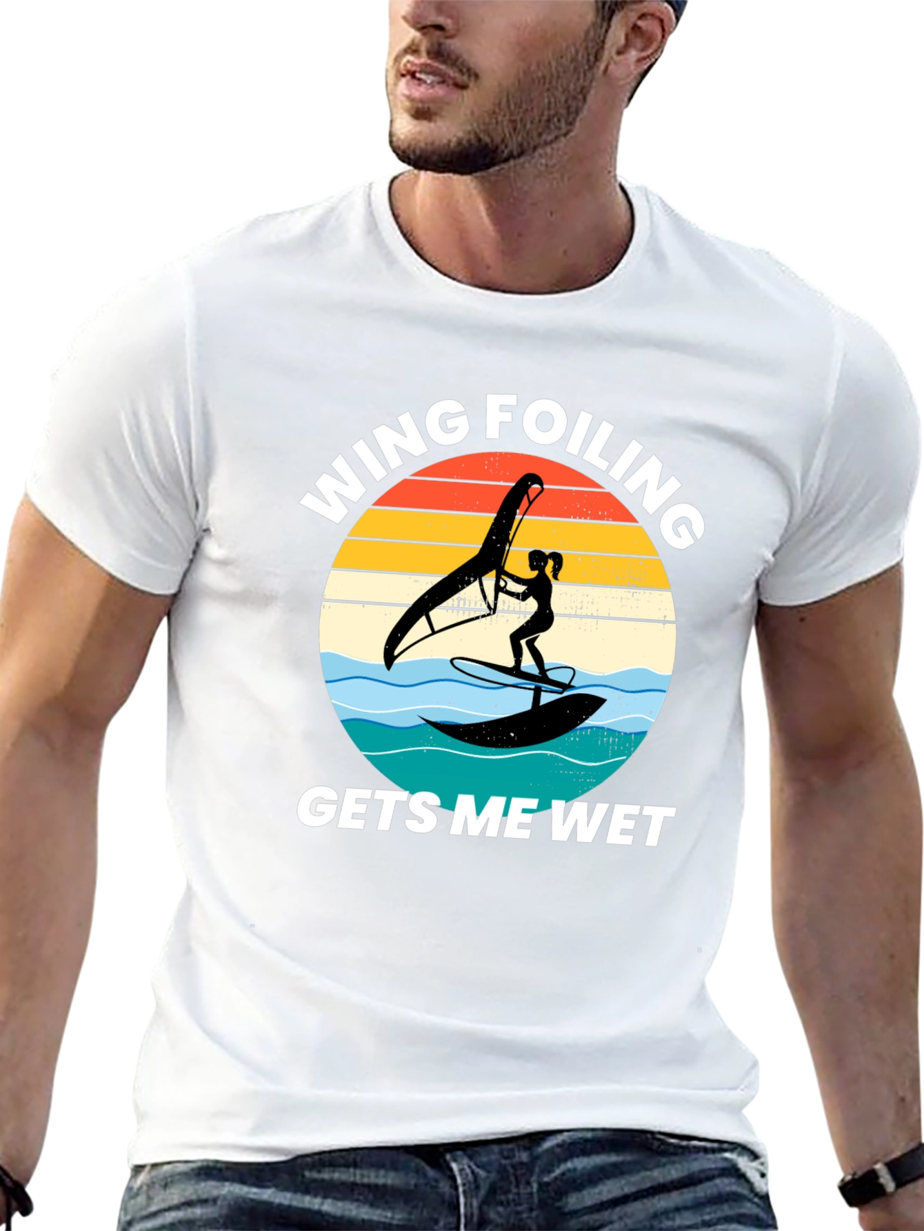 Wing Foiling Gets Me Wet T-Shirt
