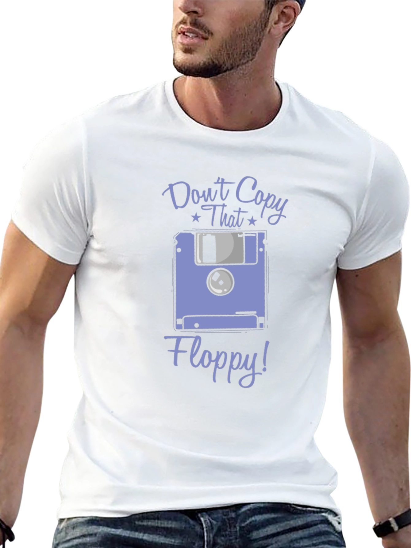 Retro Dont Copy That Floppy Graphic T-Shirt