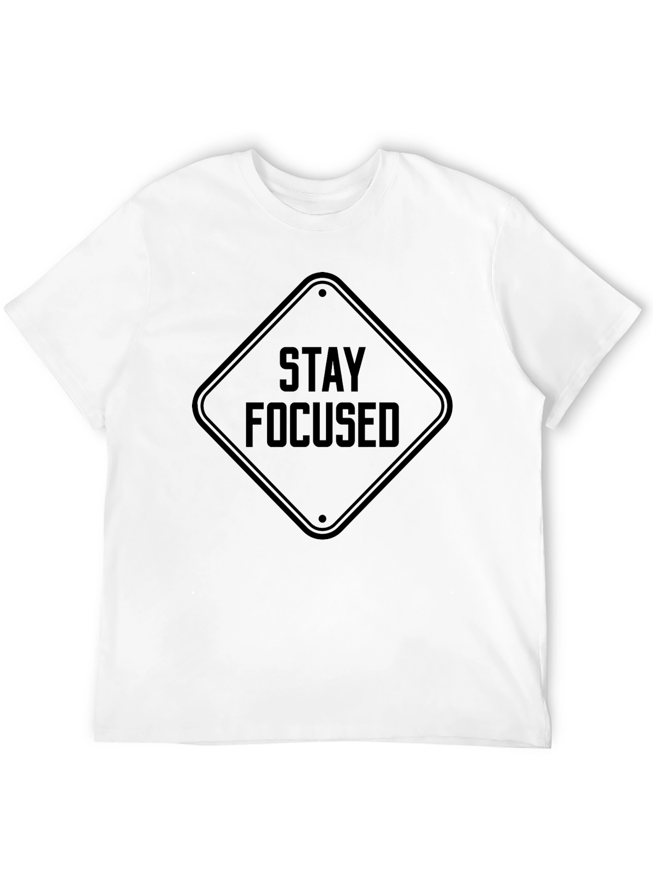 Stay Focused Graphic Tee - Mens Black T-Shirt