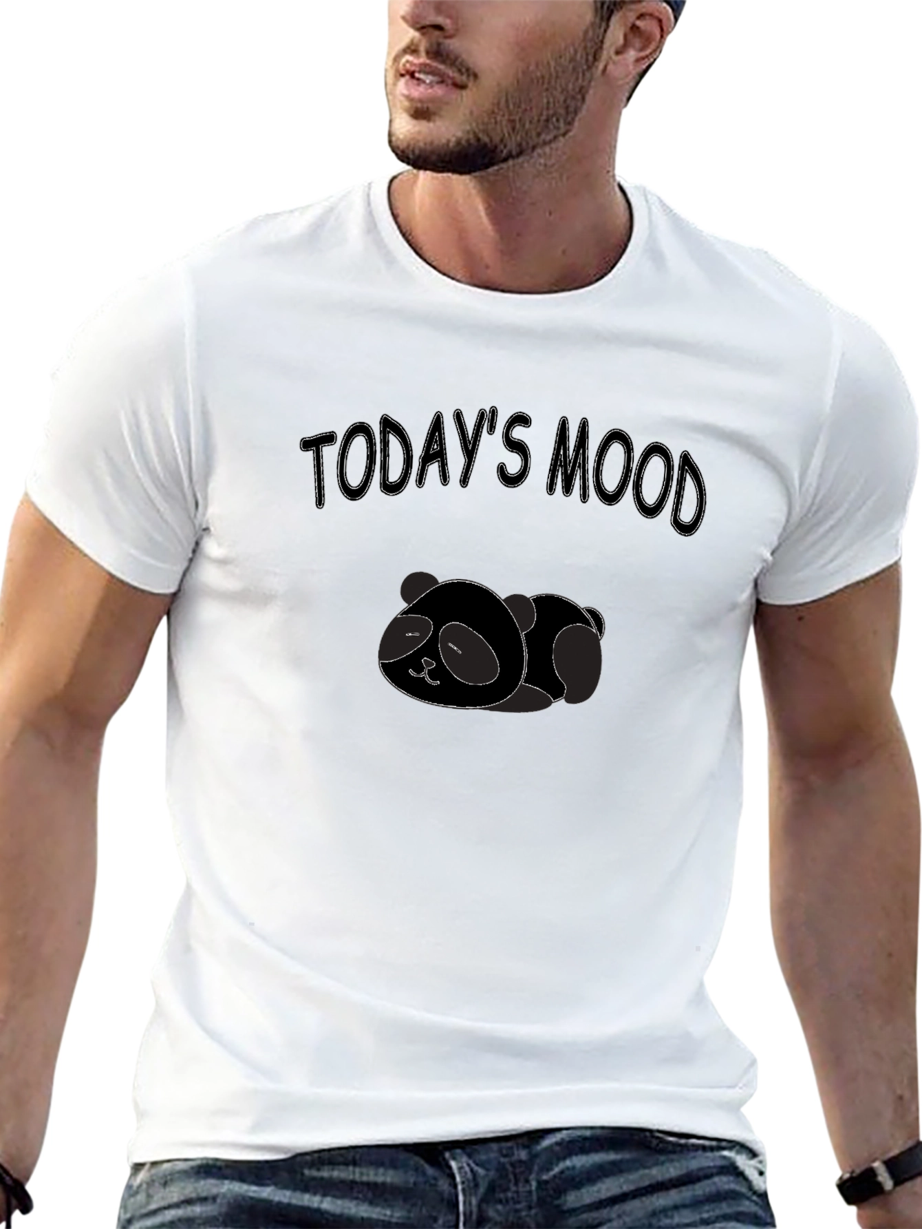 Todays Mood Panda T-Shirt - Relaxed & Comfy