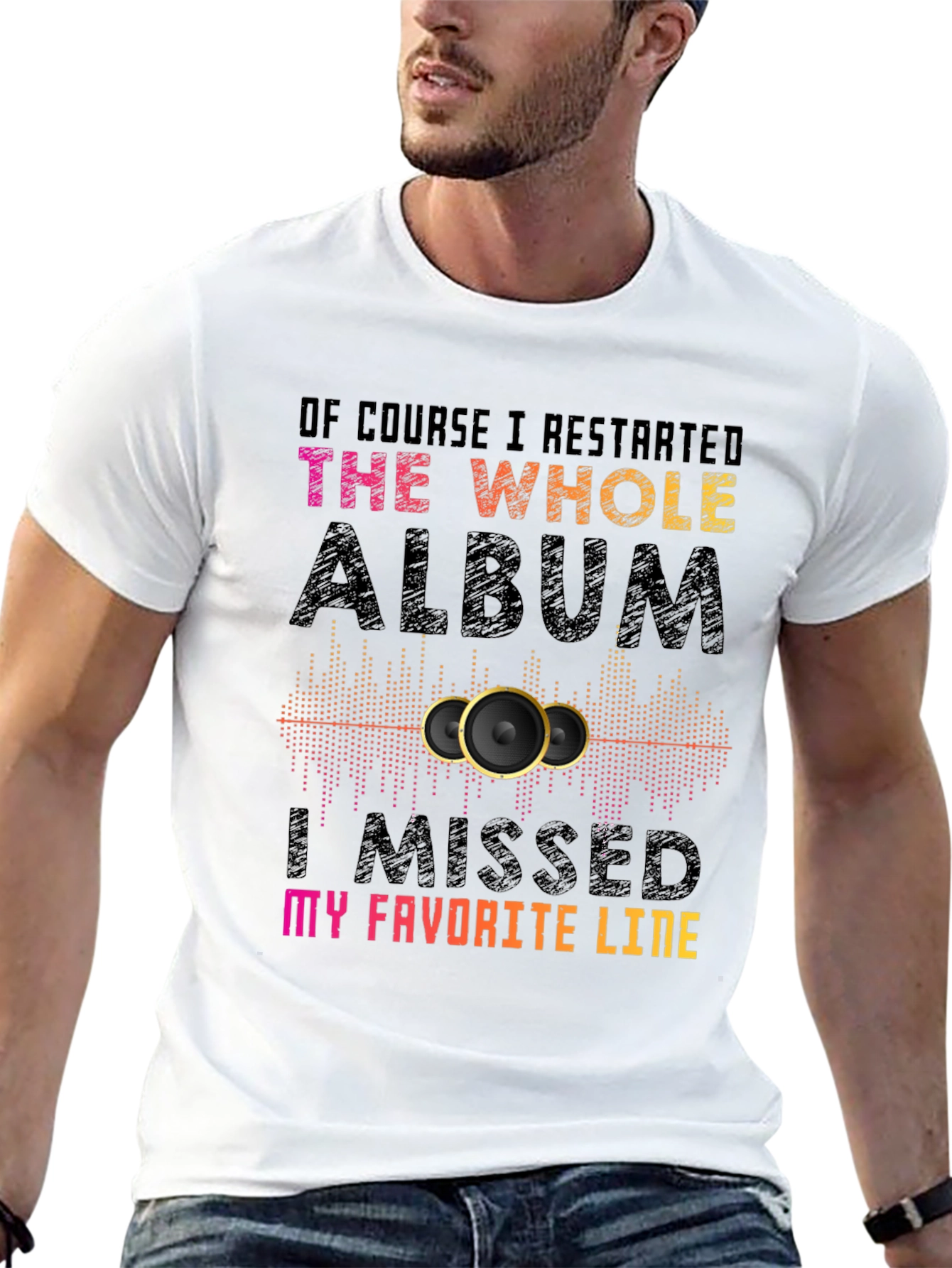 Music Lover T-Shirt: I Restarted the Album