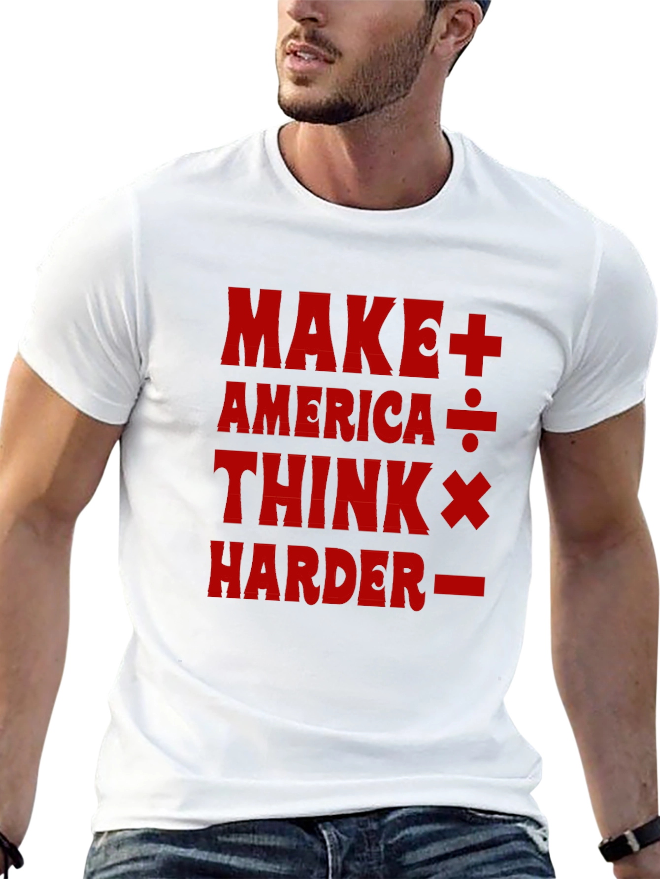 Make America Think Harder T-Shirt - Black