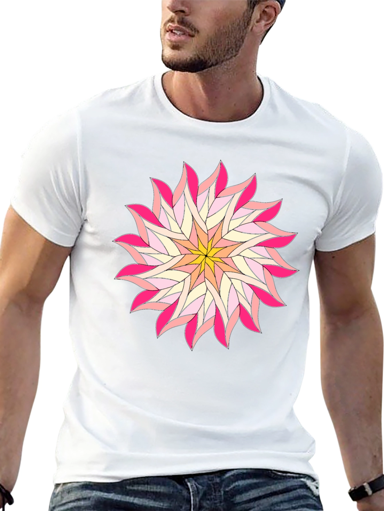 Floral Starburst Graphic Tee