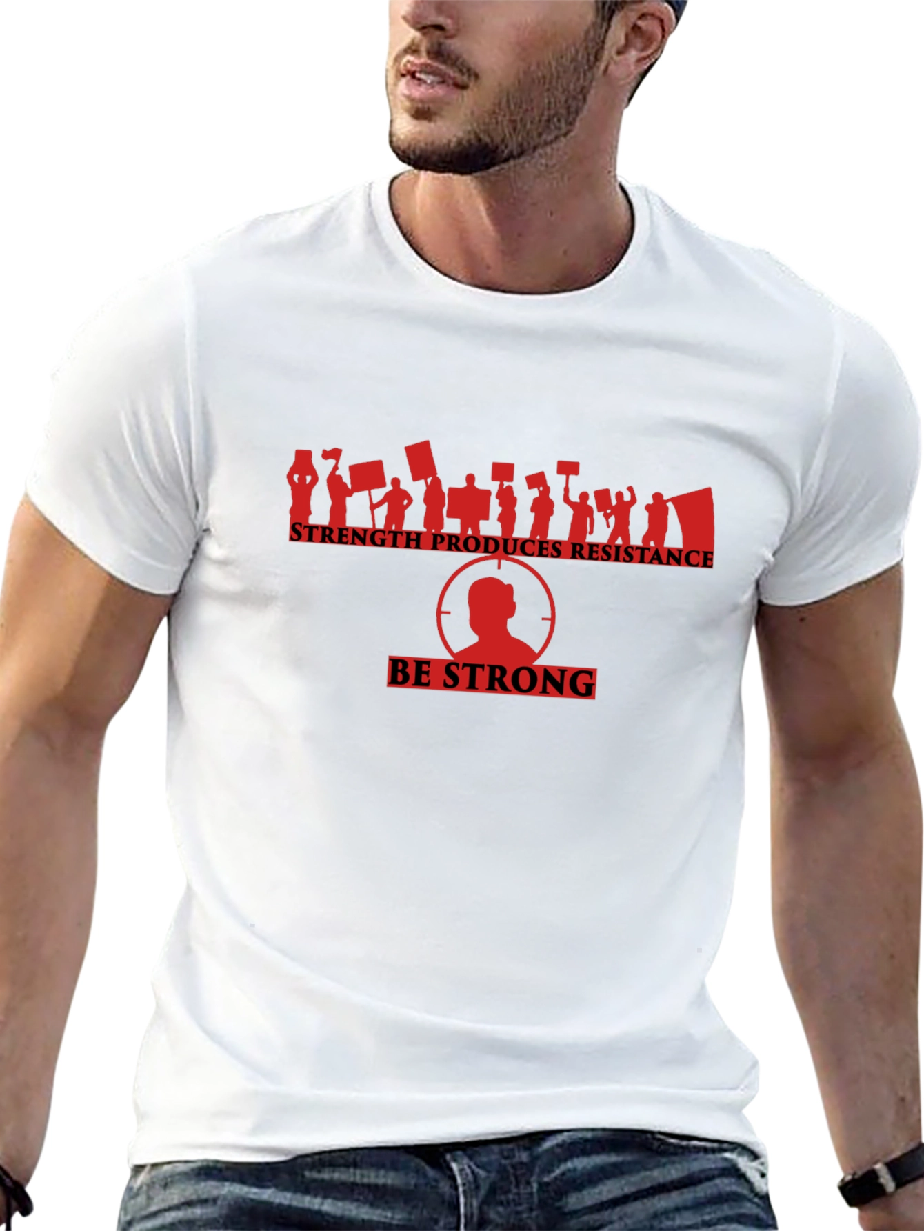 Strength Produces Resistance Graphic Tee