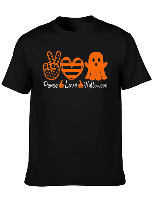 Peace Love Halloween T-Shirt