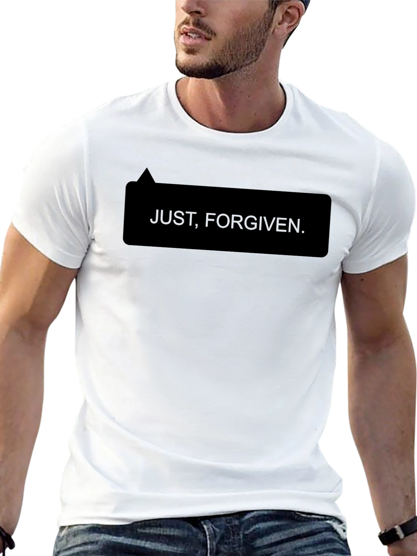 Just Forgiven. Black T-Shirt