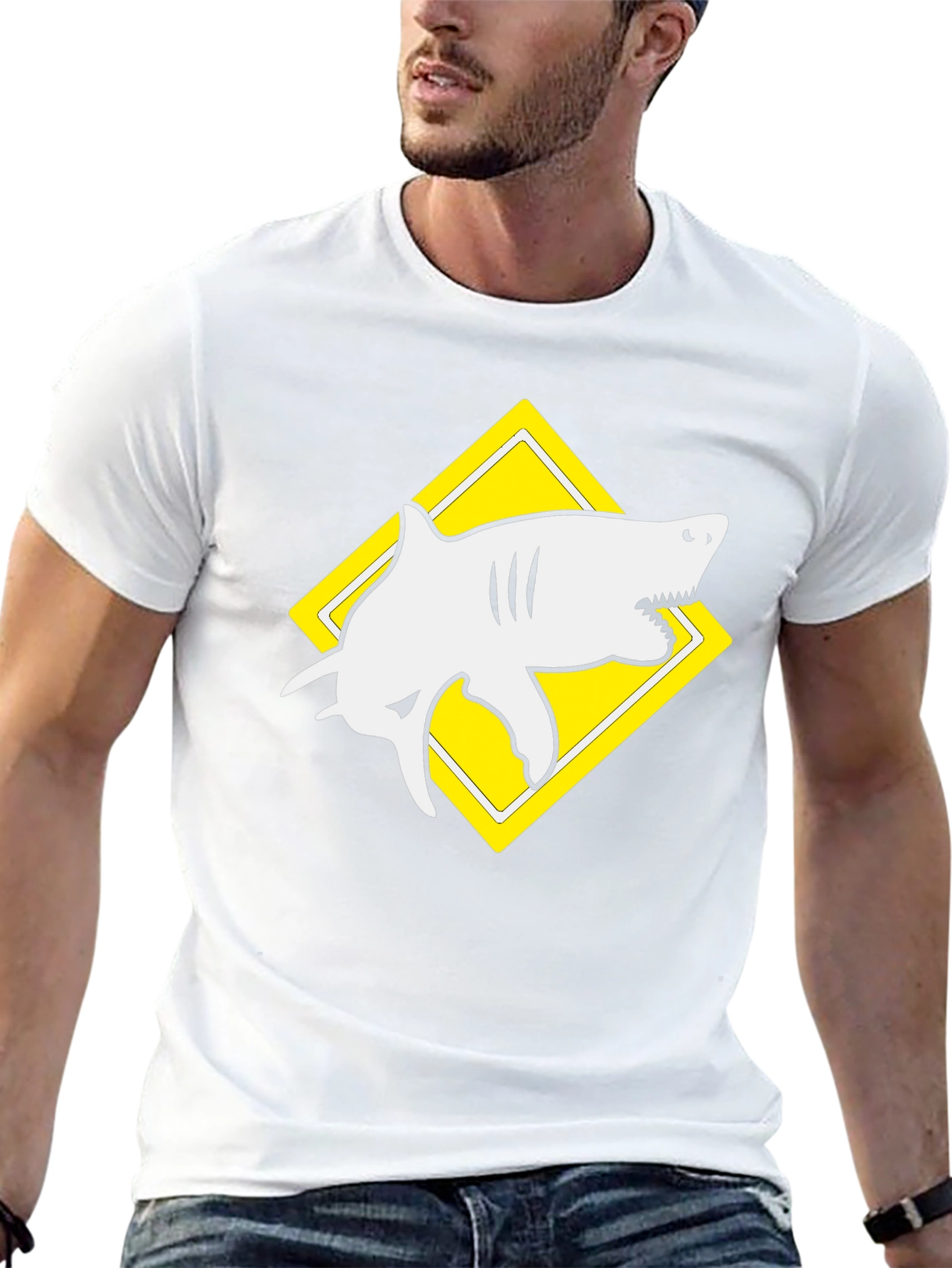 Shark Graphic Black T-Shirt - Unique Design